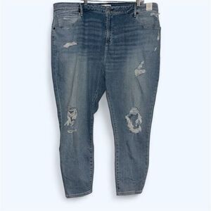 Abercrombie & Fitch SZ 24 long High Rise Super Skinny Ankle Jeans Curve Love NEW
